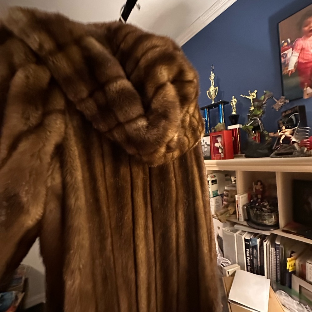 Pamela McCoy Tissavel Faux Fur Mink Coat